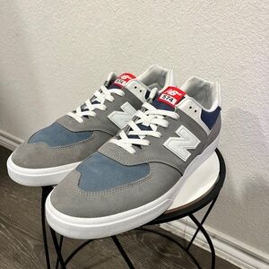 New Balance Numeric 574 Vulc Men's US size 14 Grey/White and Blue - NM574VGW